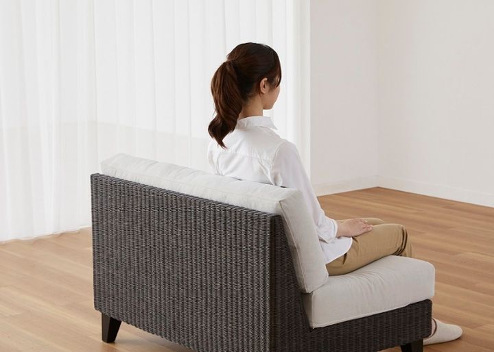 ラン・コンパクトソファ 2P 1100 ベンチ (ラタン)・2人掛け～狭い