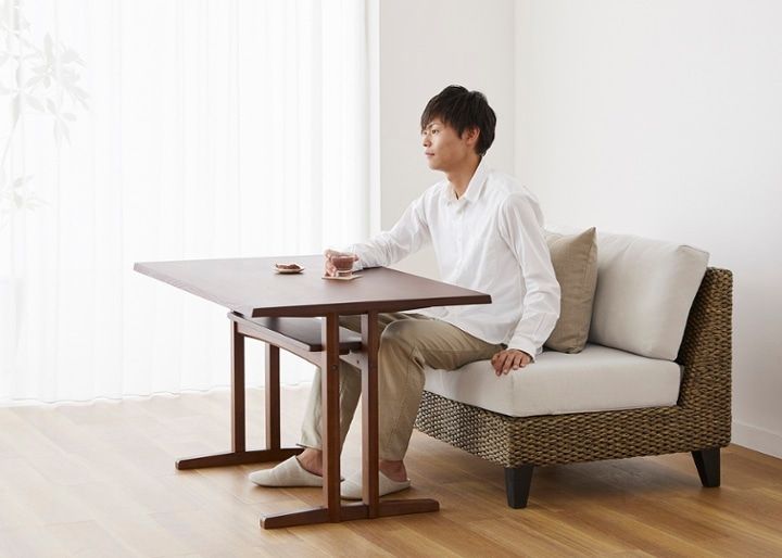 ラン・コンパクトソファ 2P 1100 ベンチ (ヒヤシンス)・2人掛け～狭い