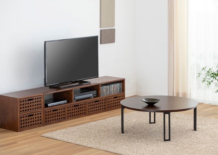 キューブ・テレビボード (GB) ～ローボード～無垢材の素材感とデザイン