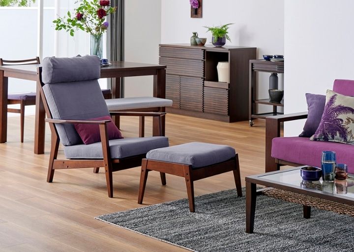 ウッド・ラウンジチェア セット ～特等席のような、抜群の座り心地を