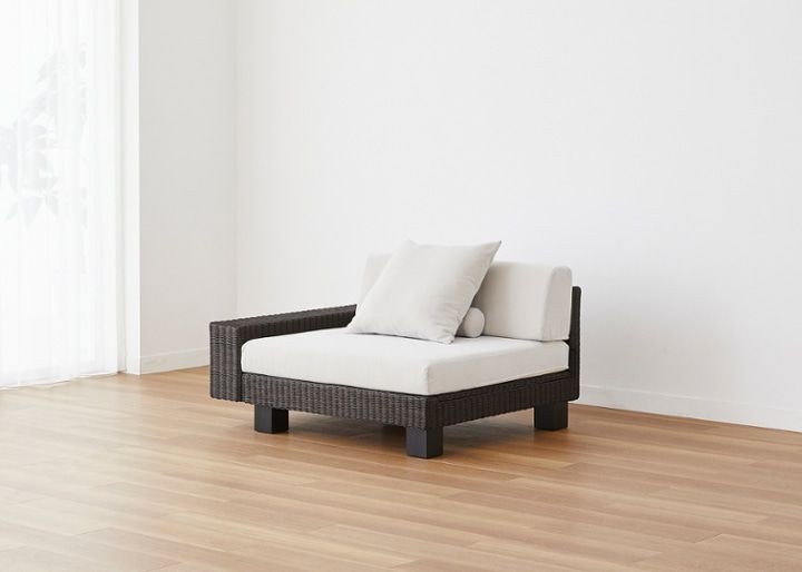 ケイ・ローソファ 片アーム (ラタン)・2人・3人掛け～床に近い暮らし