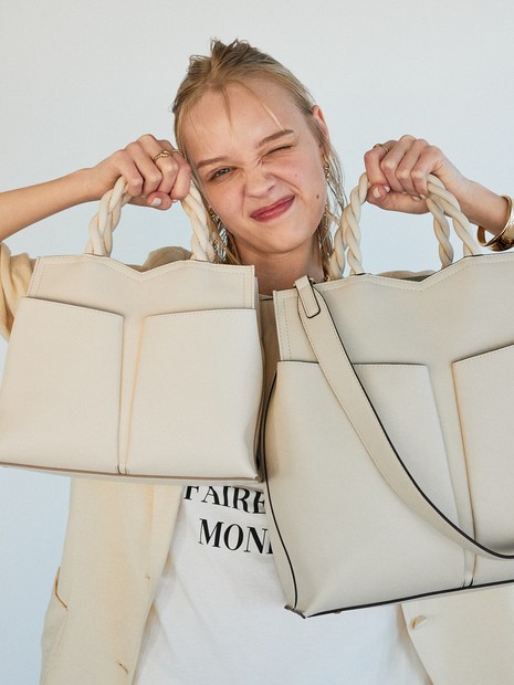 Twiste/ダブルポケット2WAYトート M｜LOWELL Things / ロウェル シングス