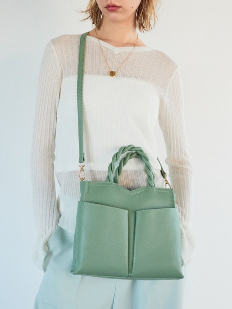 TWISTE/ダブルポケット2WAYトート M｜LOWELL Things / ロウェル シングス