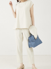 エニデイカセット】フレンチスリーブセットアップ｜abahouse mavie