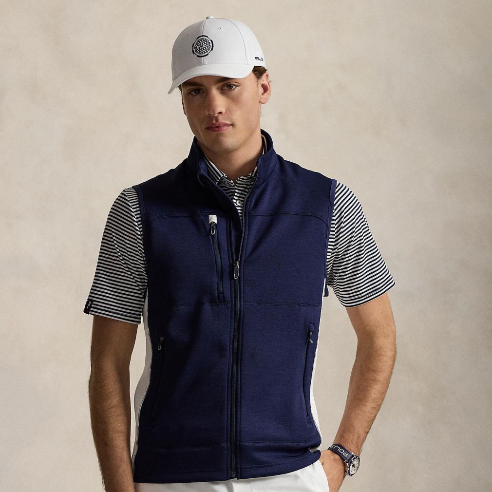 ラルフローレン ゴルフウェア ベスト 春 夏 ストレッチ ダブルニット