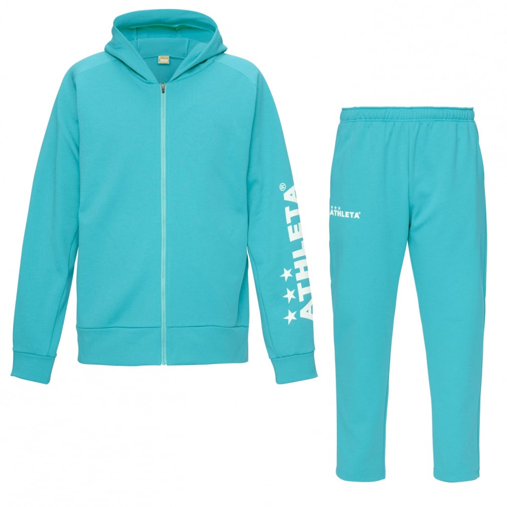 アスレタ メンズ 上下セット フルジップ スウェットZIPパーカー 裏起毛