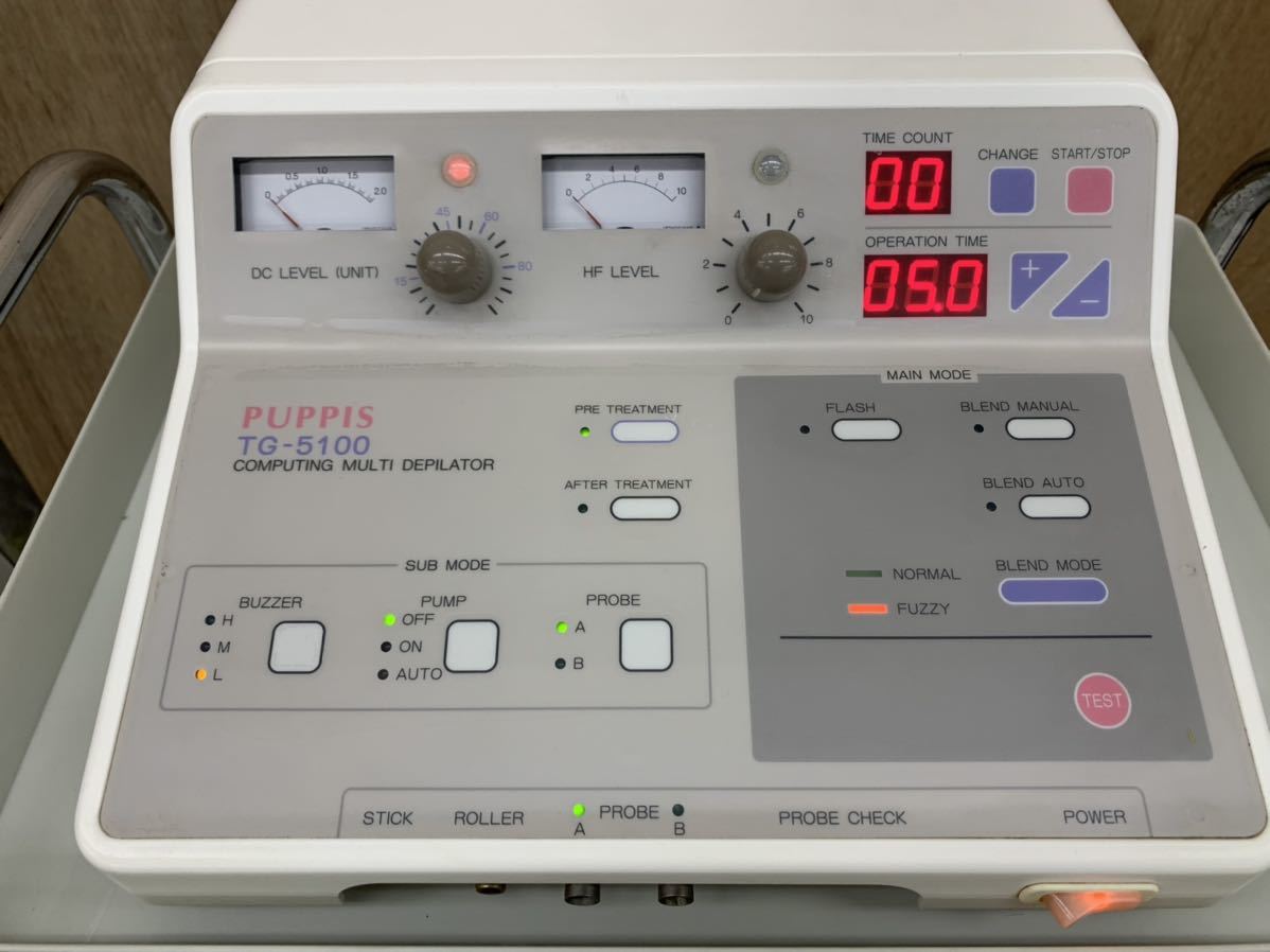 PUPPIS パピス 業務用ニードル式脱毛器 TG-5100 AC100V の落札情報詳細