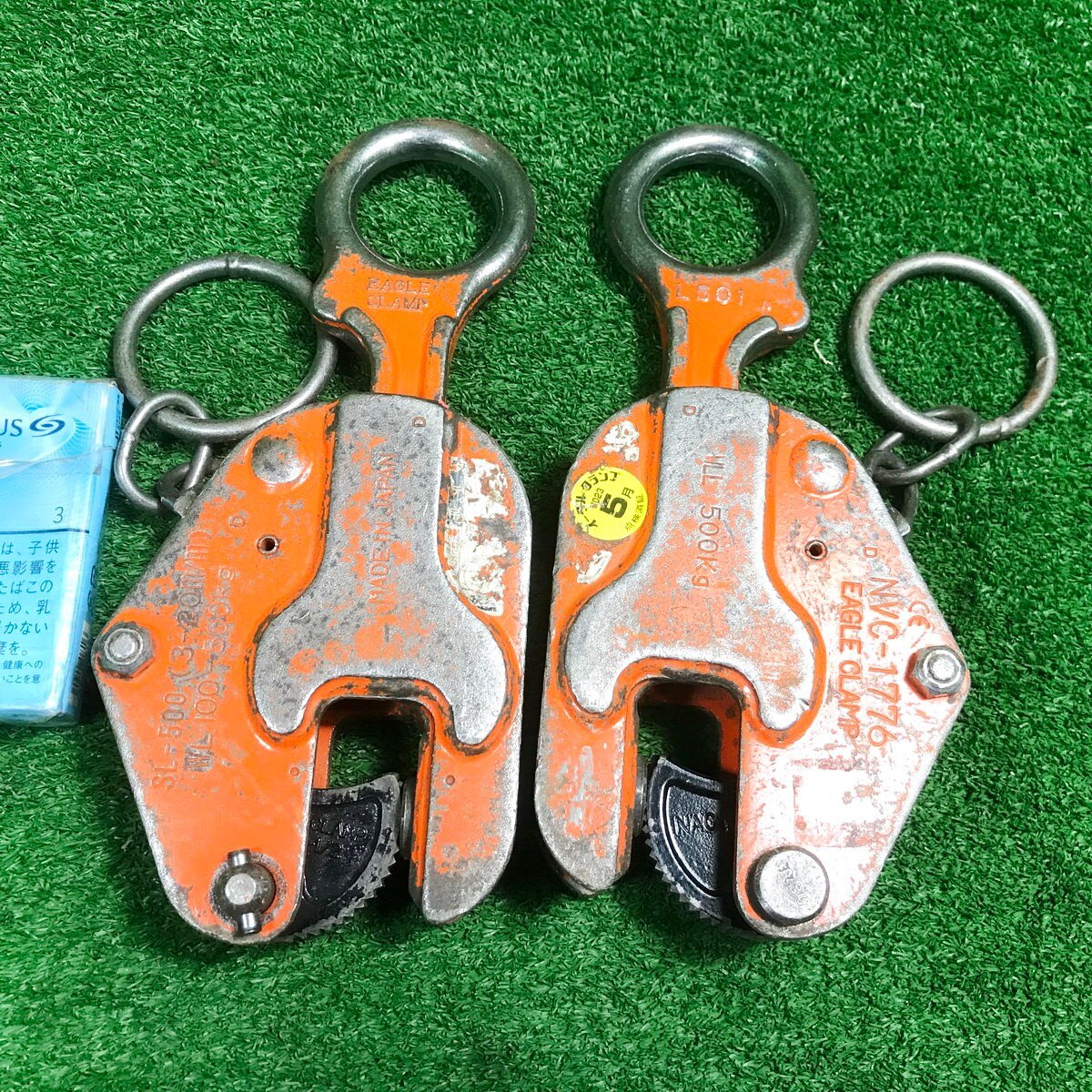 レーフロクランプ鉄骨クランプGクランプ1t 建て方鳶職人吊り具