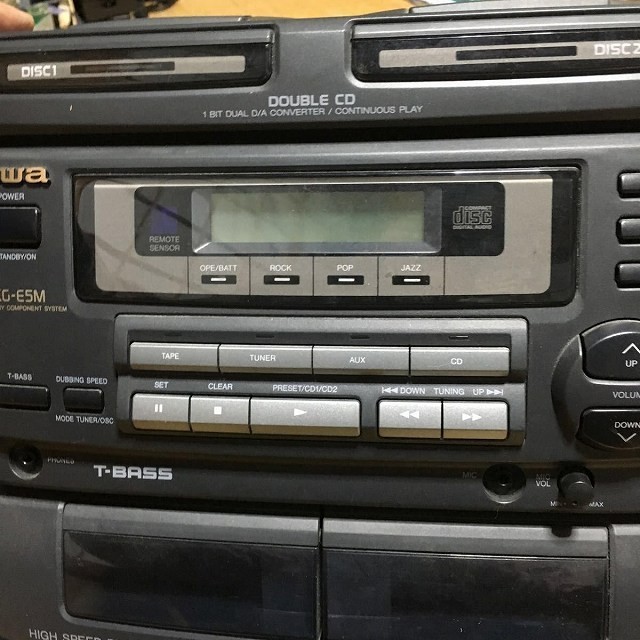 家電】 ダブル カセット ダブル CD AIWA アイワ XG-E5M 動作未確認