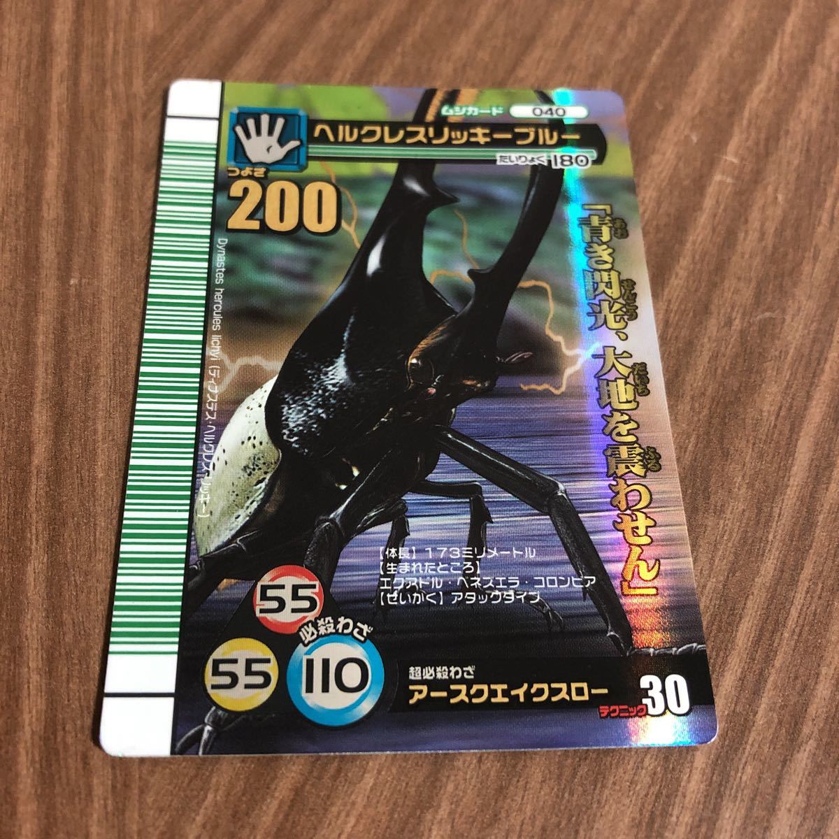 ムシキング☆2007夏シャイニング☆ヘルクレスリッキーブルーの落札情報