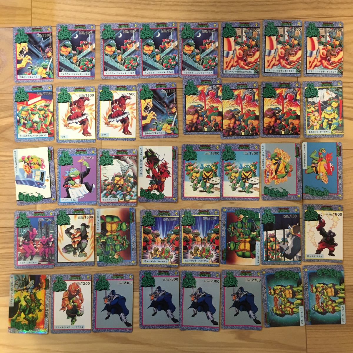 同梱可】タカラ ミュータントタートルズ カードダス キラカード 40枚の