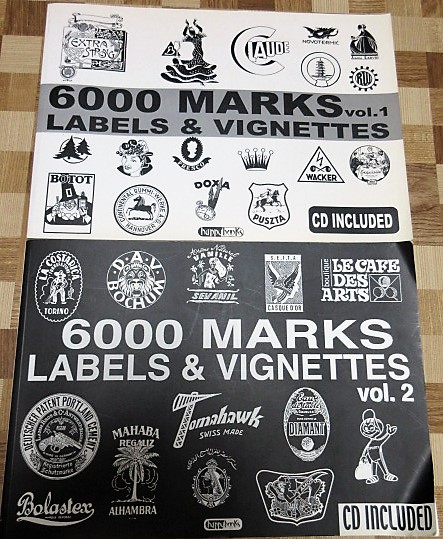 6000 MARKS LABELS & VIGNETTES Vol.1/マーク Amazon.co.jp: 6000