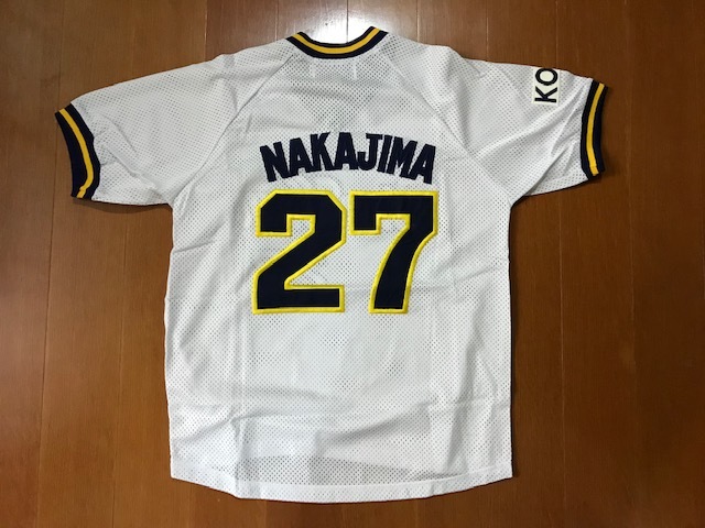 オリックスブルーウェーブ レプリカユニフォーム 中嶋監督の選手当時物