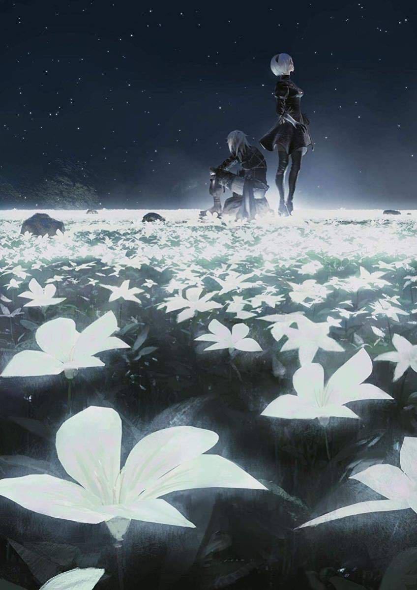 新品】ニーアオートマタ 幸田和磨氏 直筆サイン 額装付き高精彩アート