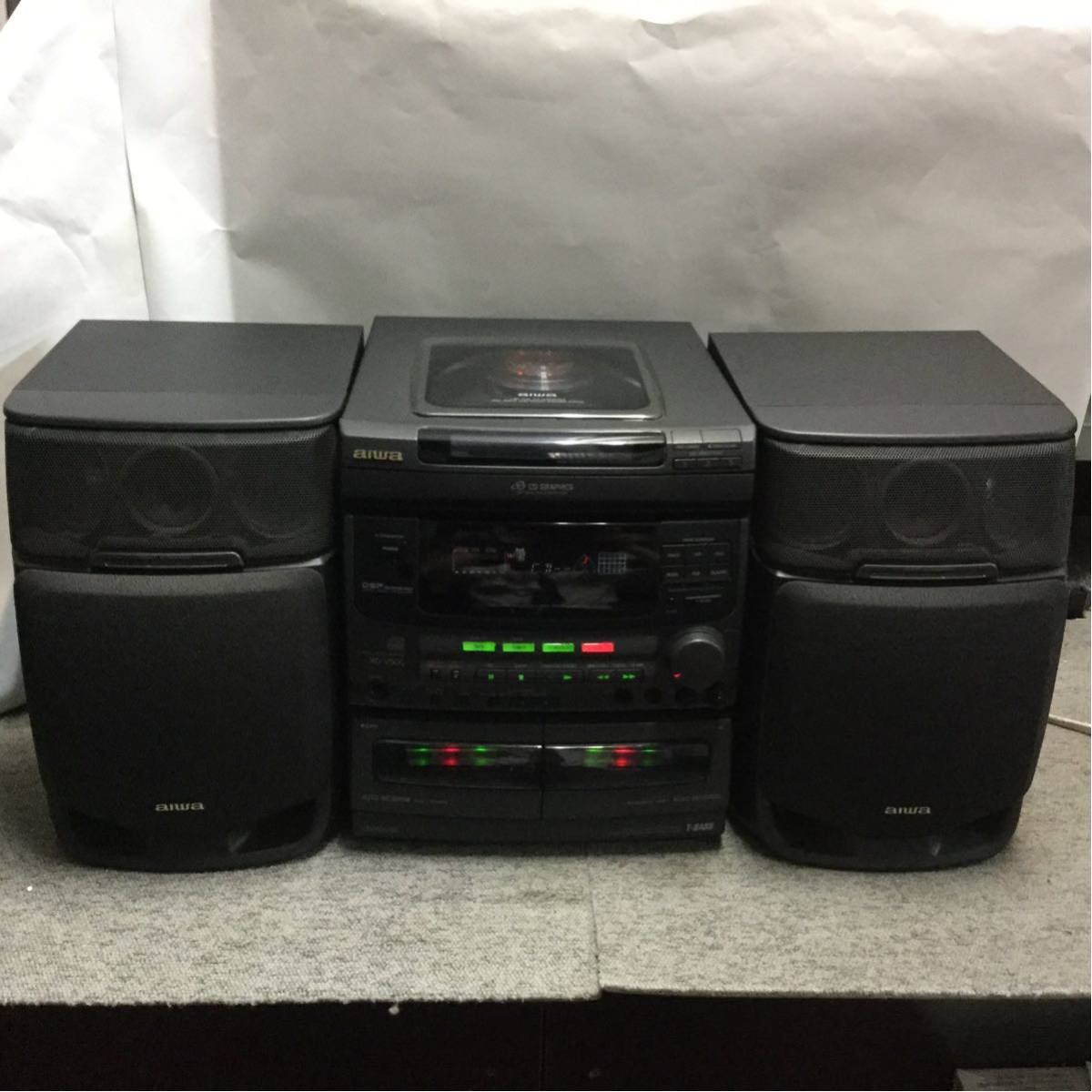 長期保管品】aiwa アイワ XG-V50G 3CDコンポ ステレオシステム 長期