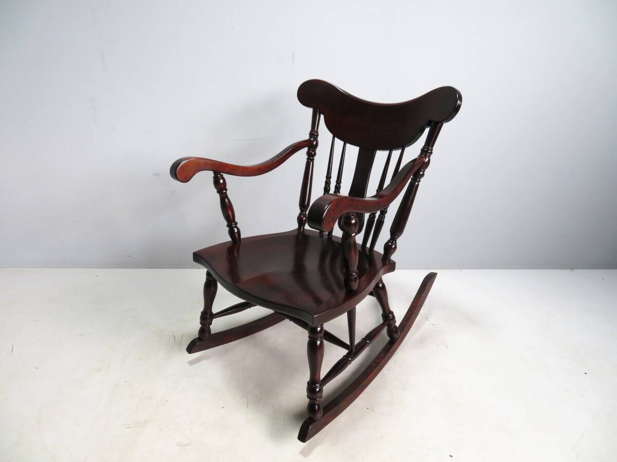IZ27728I☆定価22万 松本民芸家具 #304F型 ロッキングチェア 無垢材