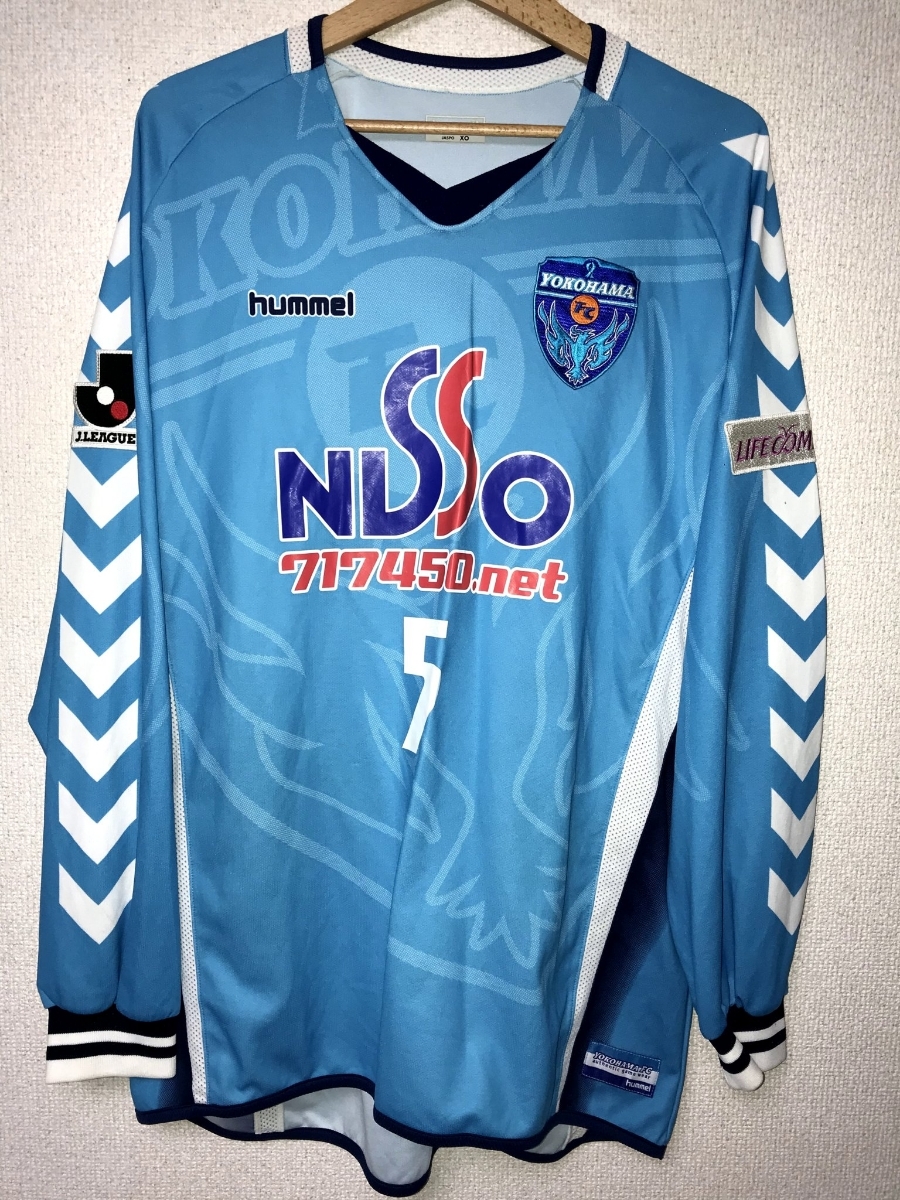 横浜FC 2006 支給品 実使用品 ホーム 長袖 ユニフォーム #5 室井市衛