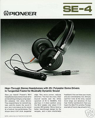 SE-4 - Pioneer SE-4 - Audiofanzine