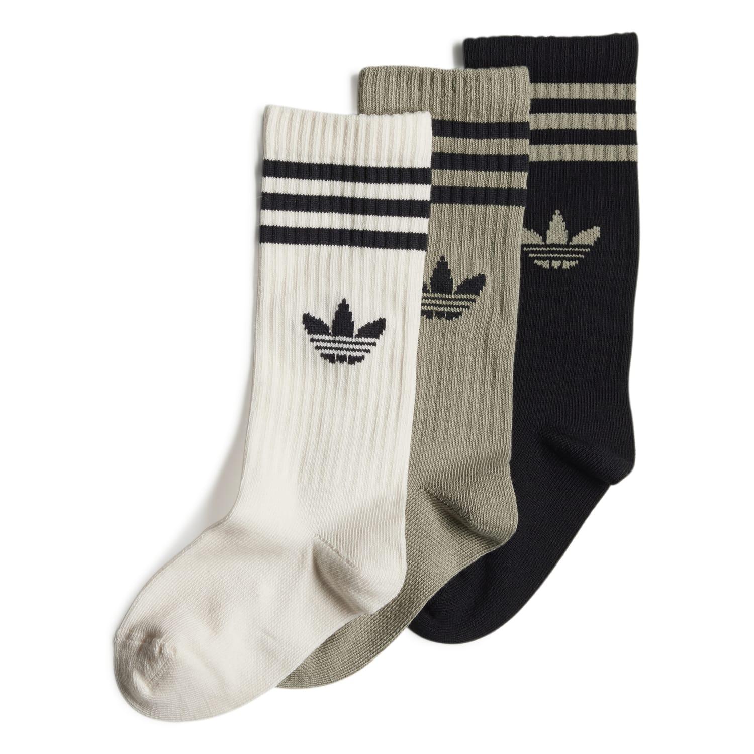 キッズ 【adidas】 アディダス K MID CUT CREW SOCKS ソックス IZ3471