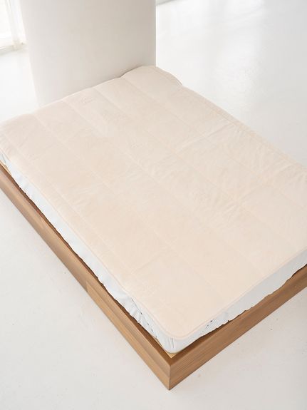 Sleep】エンボス雲柄 敷きパッド（ダブル）(ボックスシーツ・敷き