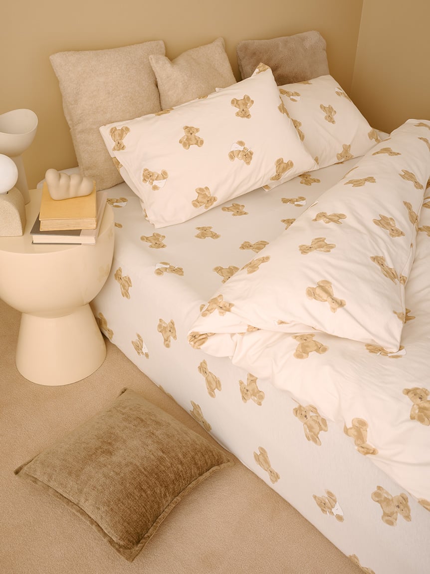 Sleep】ベア柄3点セット（シングル）(寝具セット)｜ルームウェア