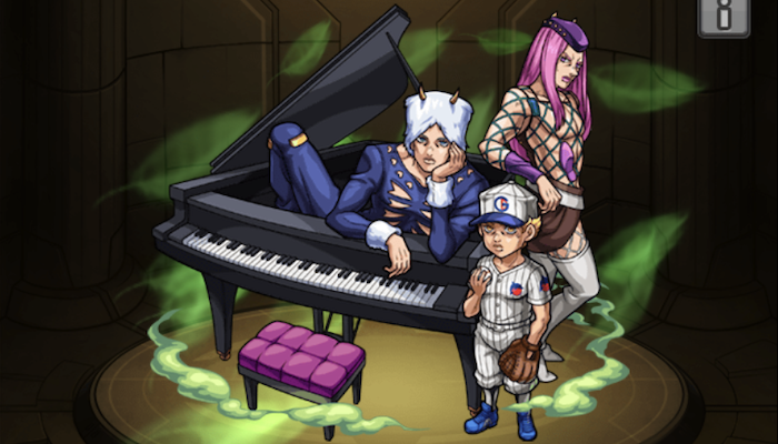 ジョジョメモリアルカード エルメェス エンポリオ アナスイ ウェザー