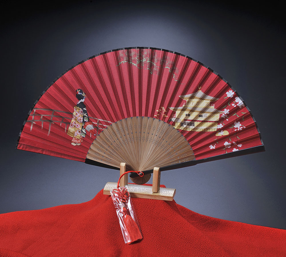 ホワイトデー お返し 退職 名入れ LXX 扇子 赤シリーズ扇子 & 扇子袋