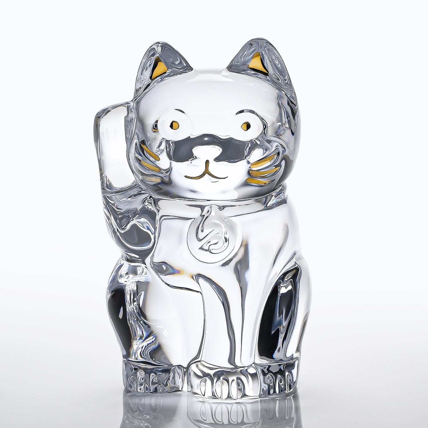 名入れ無料】 【純正紙袋無料】 バカラ Baccarat 招き猫 フィギュア