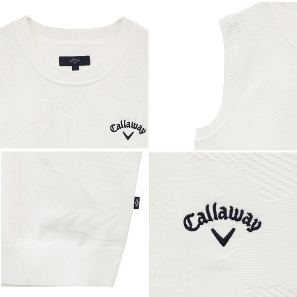 キャロウェイ ゴルフ メンズ ベスト カモフラ柄ジャガードニットベスト