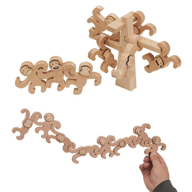 MOCCO モッコ ぶら下がりお猿だョ！全員集合 NH-05[おもちゃ 猿 サル