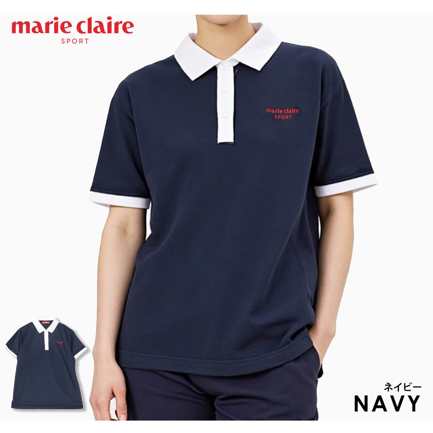 marie claire GOLF マリクレール ポロシャツ レディース 半袖 春 夏