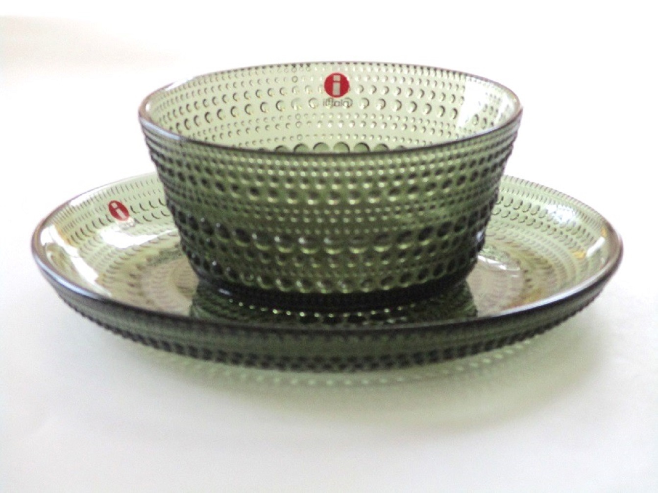 イッタラiittala カステヘルミ ボウル・プレートセット(モスグリーン