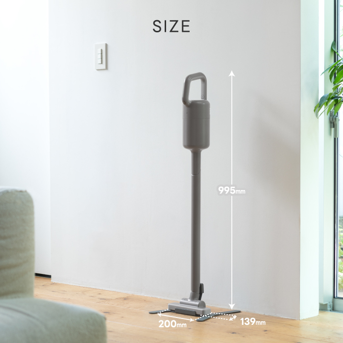 充電式掃除機 ±0 コードレスクリーナー スティック型 軽量 約1.3kg