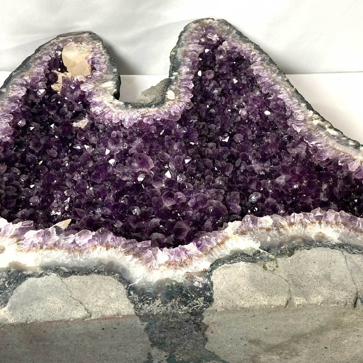 アメジスト ドーム 紫龍門 27kg 高さ52cm ウルグアイ産 稀少 ツイン