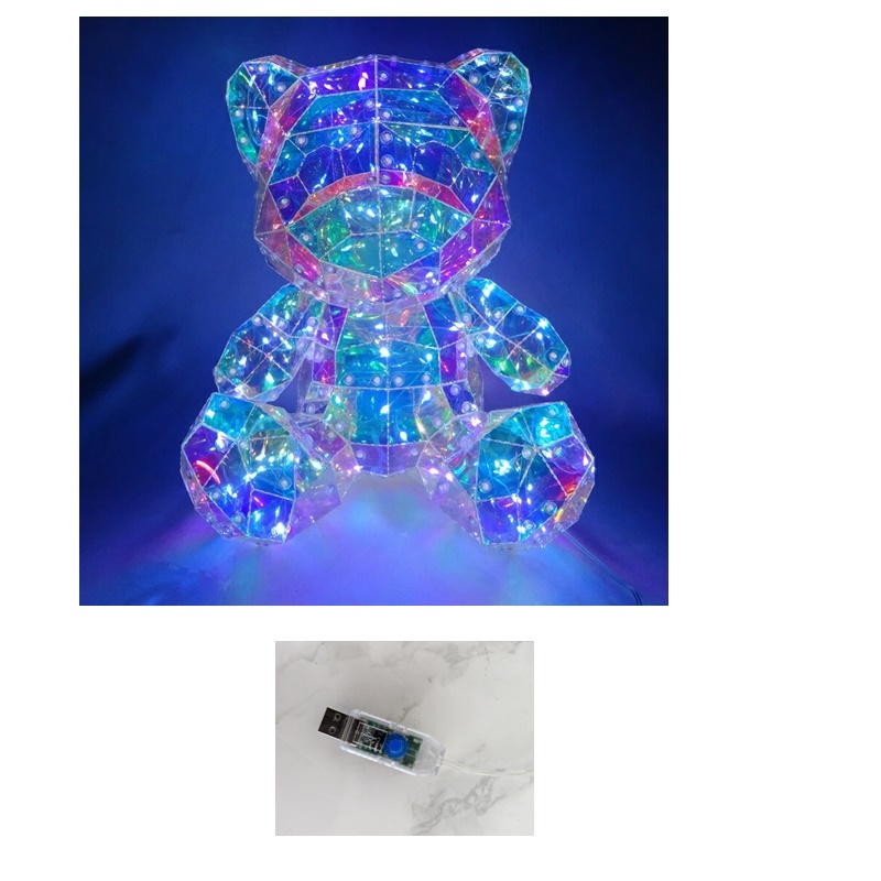 クリスマス ベアー クマ ライト 高さ約90cm クリスマス ベアー クマ