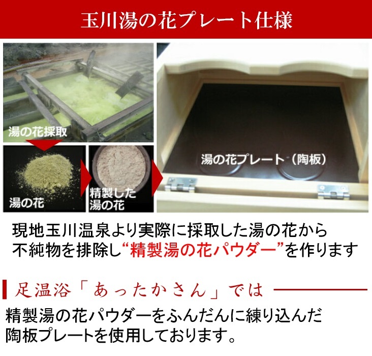 玉川温泉 足温浴 あったかさん 玉川湯の花・足浴・岩盤浴 1人用 家庭用