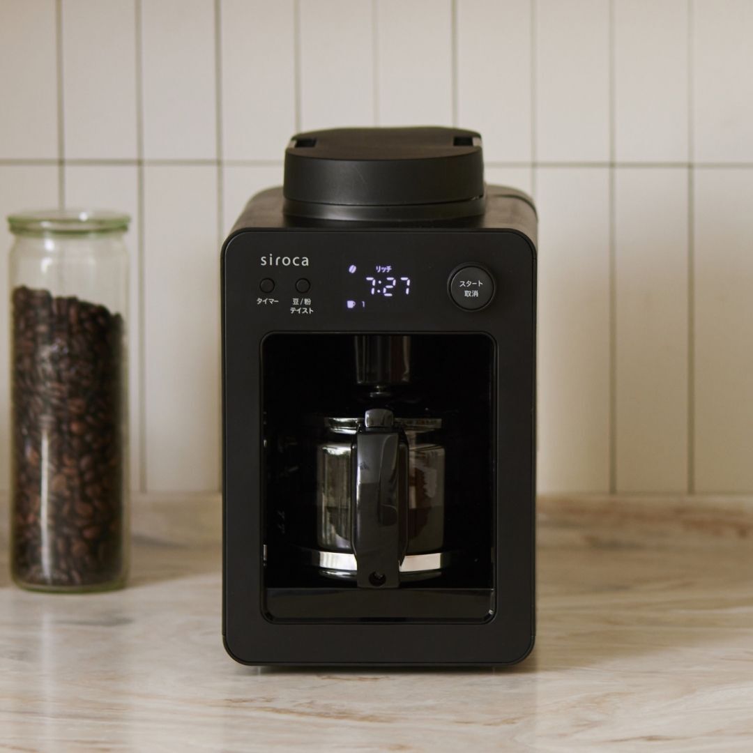 シロカ siroca 全自動コーヒーメーカー カフェばこ MCモデル ブラック