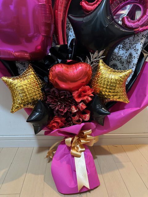 アニバーサリー特大バルーンバンチ 花束 卒業 バルーン花束 卒業式