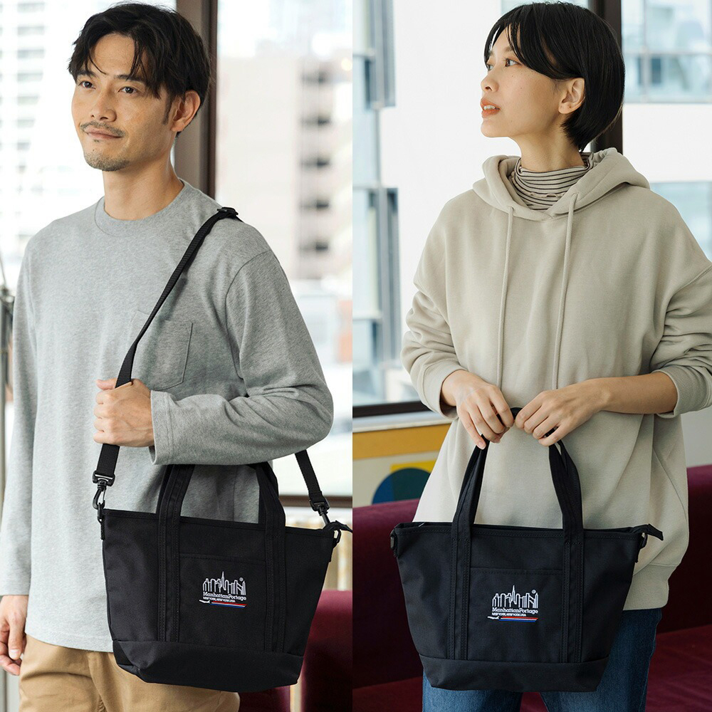 ミニトートバッグ JALタグ付き ManhattanPortage マンハッタン