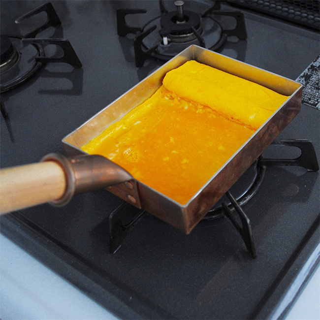 中村銅器製作所 銅製 卵焼き器[卵焼き 銅 フライパン 直火 ガス専用