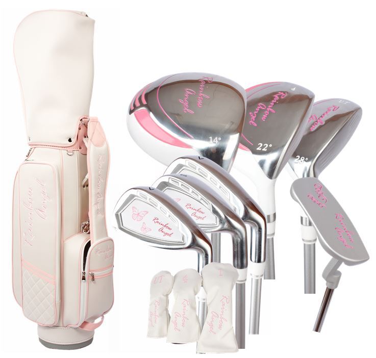 レディース ゴルフデビュー クラブセット キャディバッグ ヘッドカバー