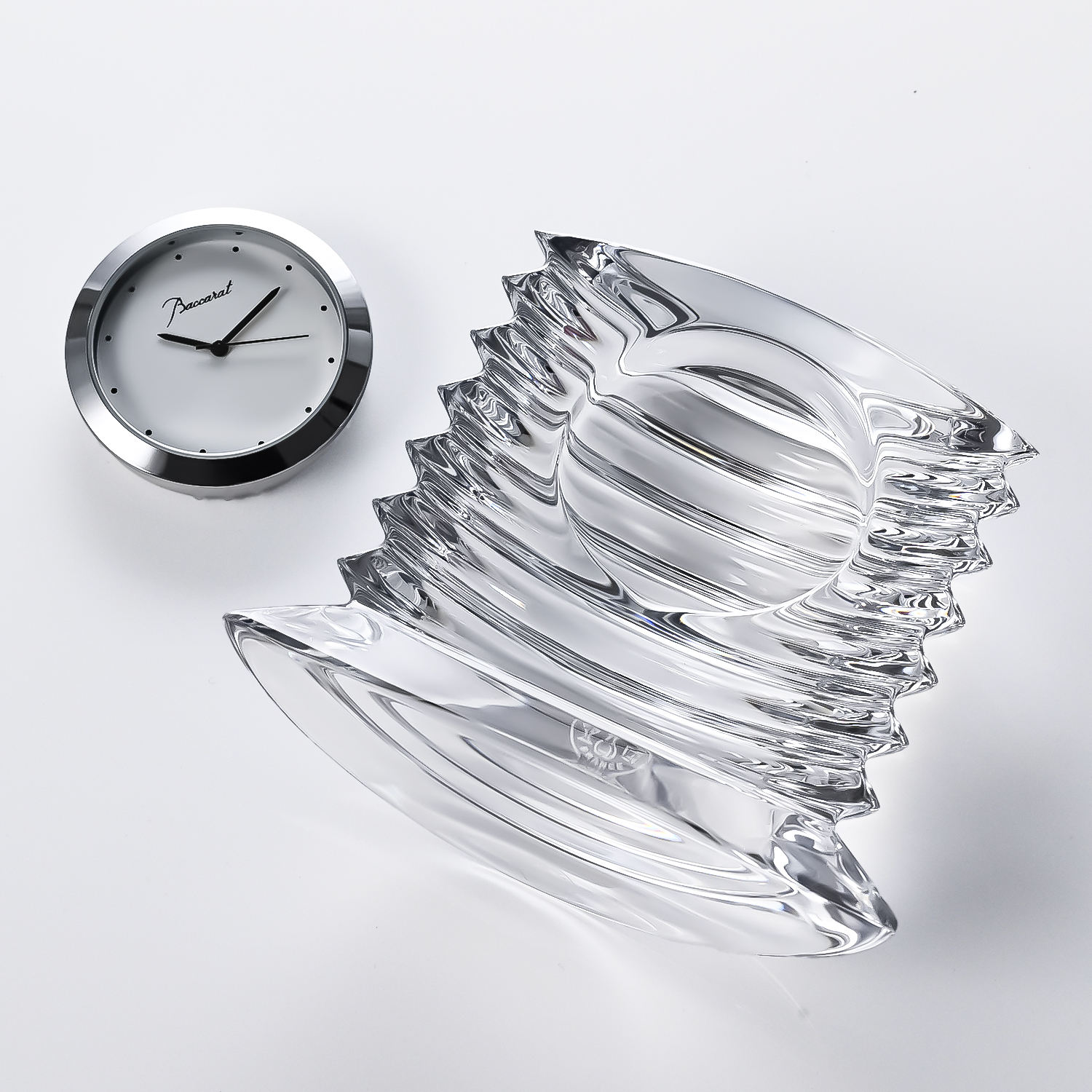 名入れ無料】 【純正紙袋無料】 バカラ Baccarat クリスタル置時計