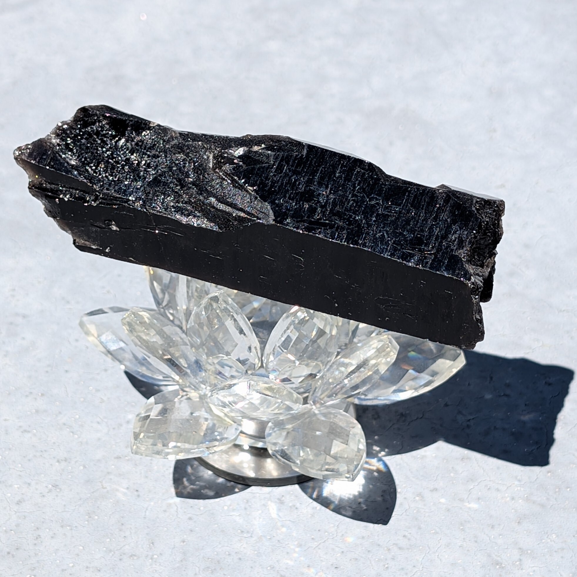 3/5はスーパー開運日！！モリオン 原石 山東省産 黒水晶 130g 神秘の