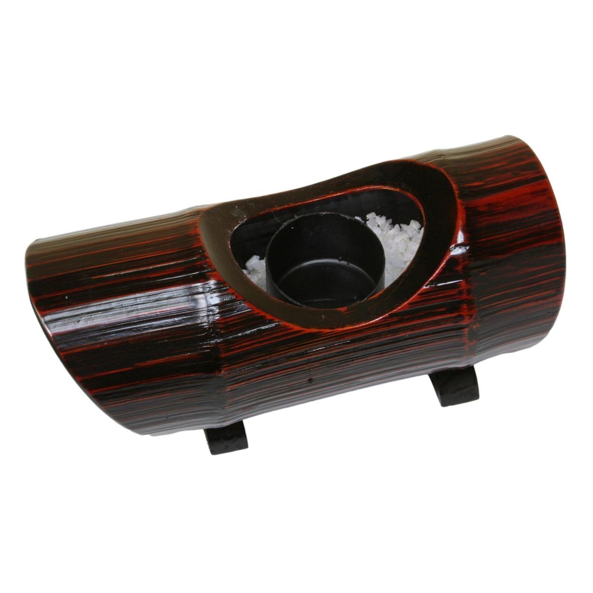 溜塗 置き舟 ミニ 竹 花入れ 国産 - 【朱竹堂】- プレゼント＆ギフトの