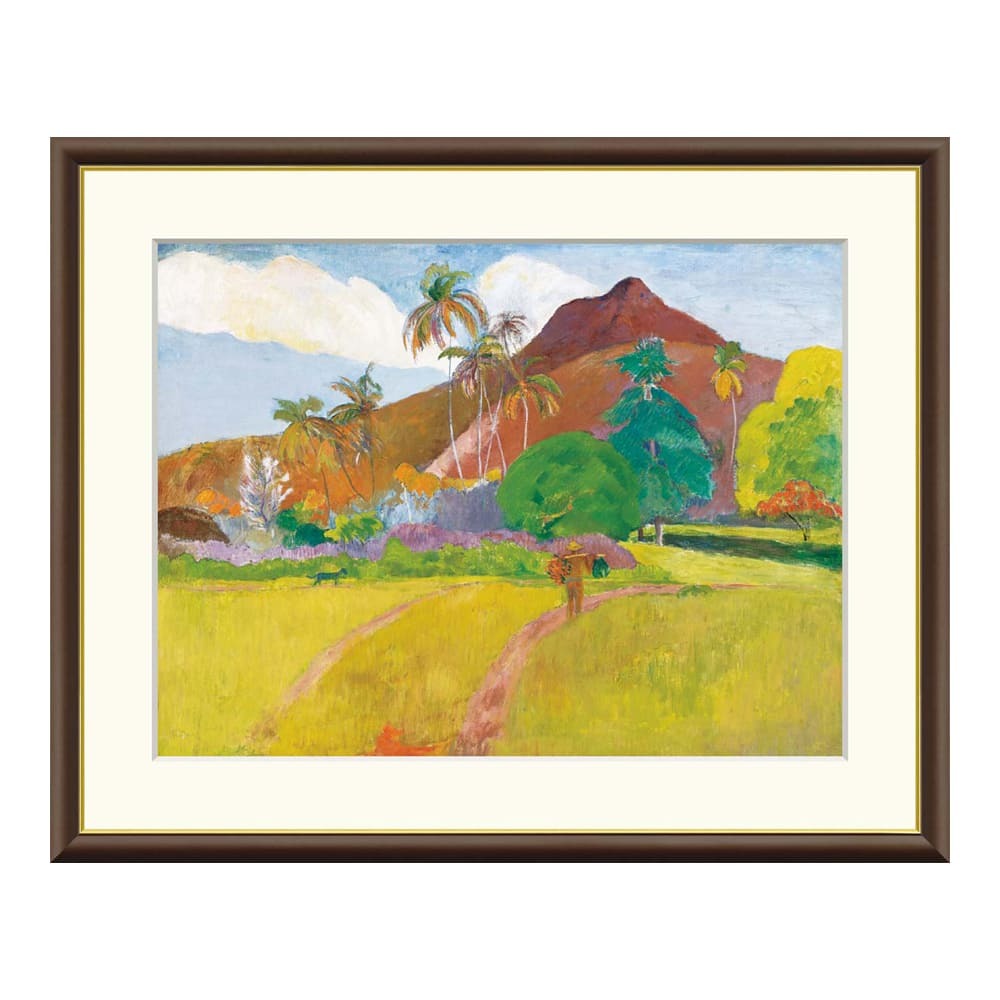 Paul Gauguin（ポール ゴーギャン） タヒチの山 アートポスター