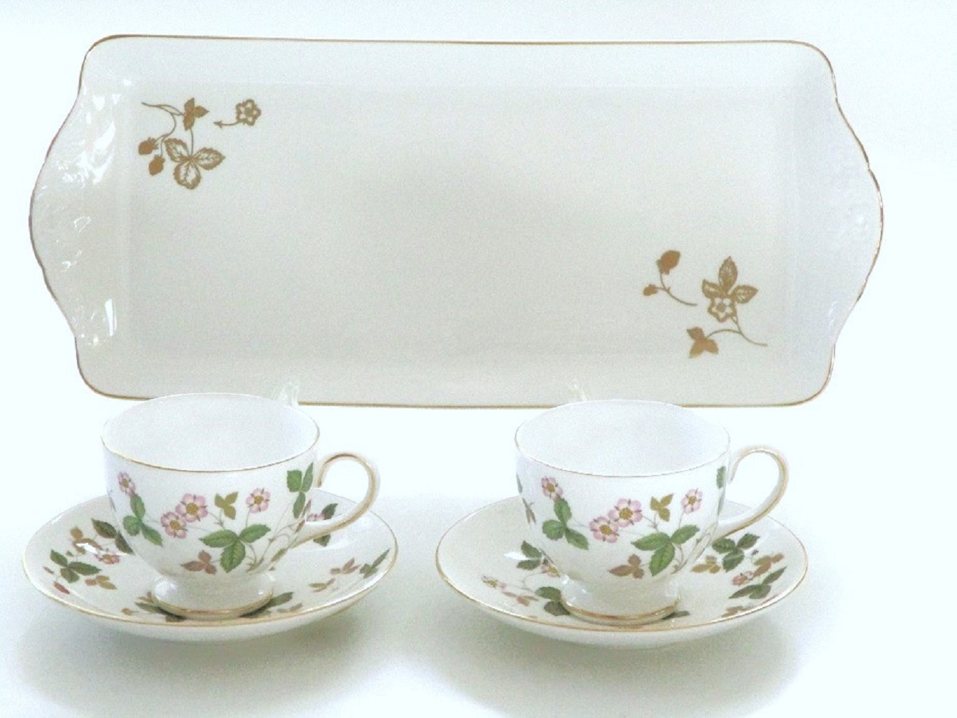 ウェッジウッドWEDGWOOD ワイルドストロベリー ペアティーカップ