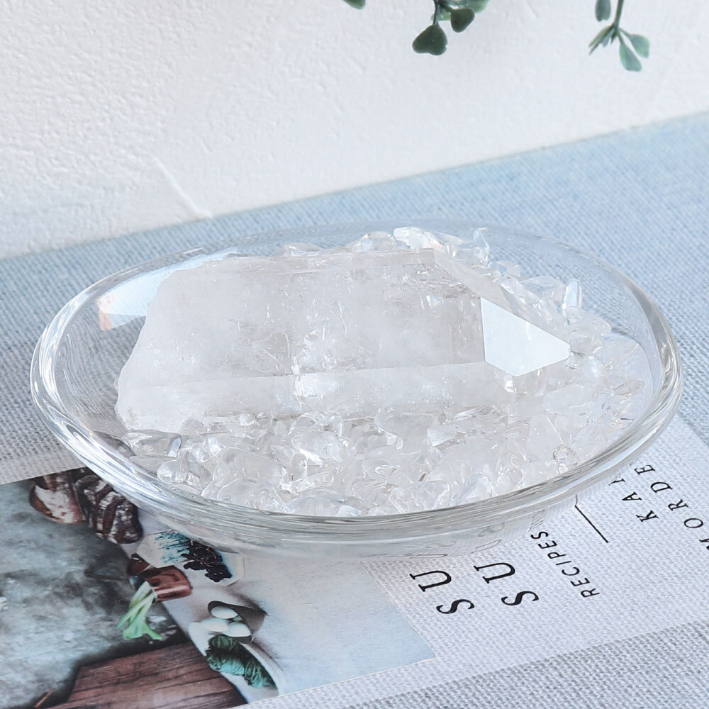 パワーストーン 簡単 浄化セット Lサイズ ヒマラヤ水晶 さざれ