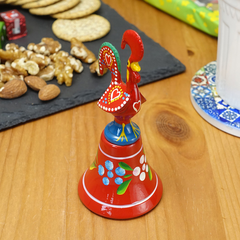 ポルトガル製 ディナーベル 幸せを呼ぶ バルセロス 赤 おしゃれ