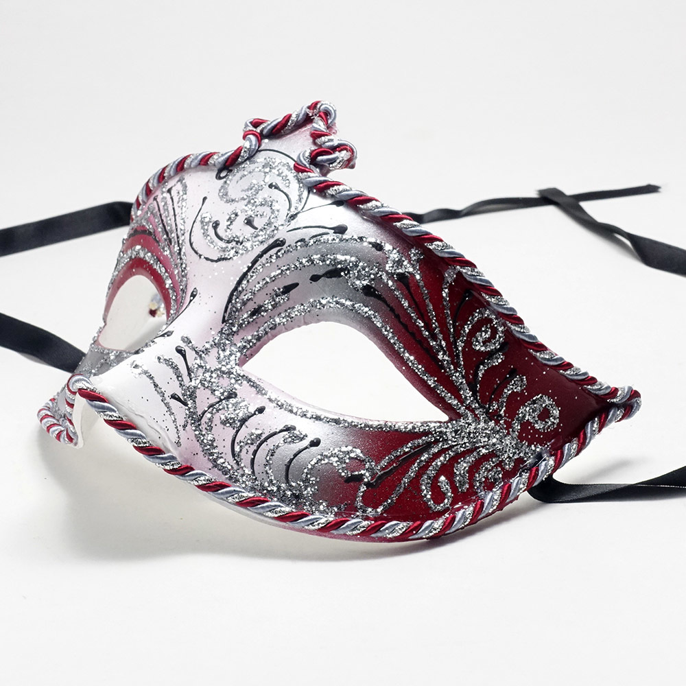 イタリー製 ベネチアン カーニバル マスク 仮面 【GIGLI】 レッド