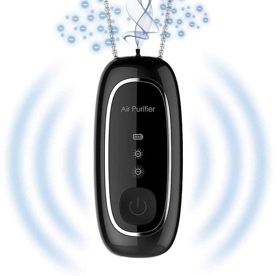 空気清浄機 首掛式け 持ち運び 8000-12000万マイナスイオン発生器